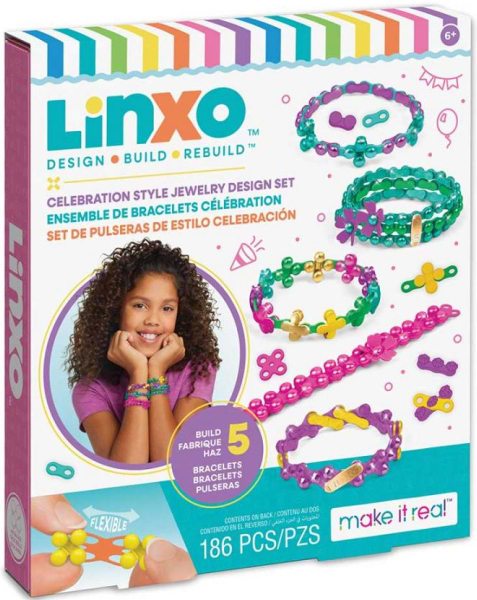 Набір для виготовлення прикрас Make it Real Набір для створення браслетів Make it Real Linxo Прикраси Вечірка (MR6110-2)